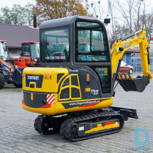 Pārdod Kingway M17 mini ekskavatoru