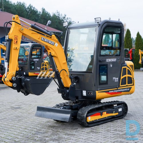 Pārdod Kingway M17 mini ekskavatoru