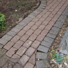 Cleaning paving stones in winter