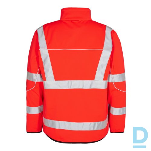 Pārdod Medību apģērbs Jaku Komplekts ENGEL Red Grey Waterproof Breathable Safety Workwear Parka Shell Jacket Darba Apģērbs