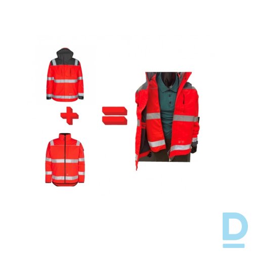 Pārdod Medību apģērbs Jaku Komplekts ENGEL Red Grey Waterproof Breathable Safety Workwear Parka Shell Jacket Darba Apģērbs