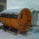 Round sauna barrel 4m long, 2.25m for sale