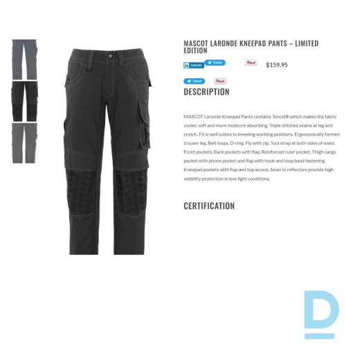 Pārdod Kostīmi, kombinezoni Izturīgās Drošības Bikses LARONDE Mascot Kneepad Pants Limited Edition Darba Apģērbs Pārdod Kostīmi, kombinezoni Izturīgās Drošības Bikses LARONDE Mascot Kneepad Pants Limited Edition Darba Apģērbs