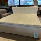 Solid wood bed with mattress for sale