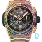 Pārdod Hublot Big Bang Integrated King Gold Rainbow 