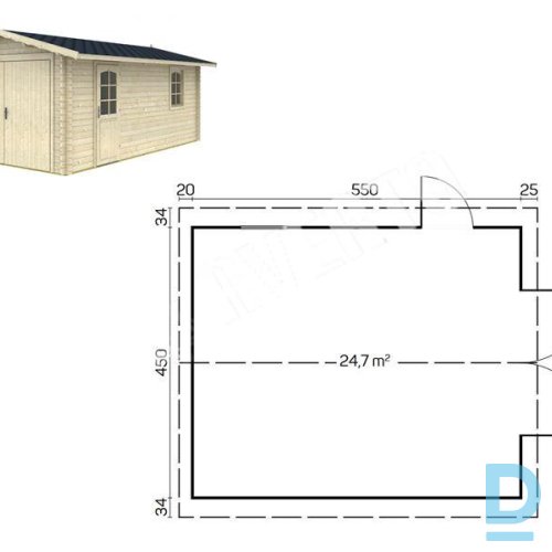 Pārdod koka garāža Boston Pārdod koka garāža Boston