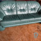 Three-seater leather sofa for sale