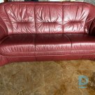 Three-seater leather sofa for sale