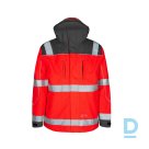 Jaka ENGEL Parka Shell Jacket Waterproof Breathable Safety Workwear Red Grey Darba Apģērbs