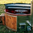 Fiberglass bathtub with integrated oven for sale