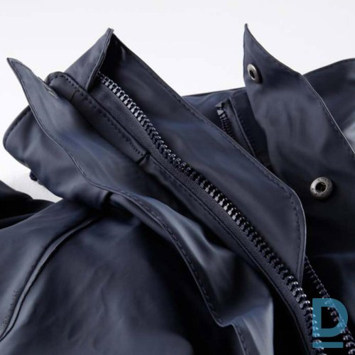 Pārdod Makšķernieku apģērbi Pagarināta Lietus Jaka TUNA North Ways Workwear Flexydry Rain Coat Unisex PU PVC Dark Blue Darba Apģērbs