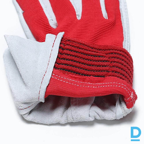 Pārdod Ādas Darba Cimdi FLEXY SG Workwear Work Gloves Velcro Red White Darba Apģērbs Aksesuārs Pārdod Ādas Darba Cimdi FLEXY SG Workwear Work Gloves Velcro Red White Darba Apģērbs Aksesuārs
