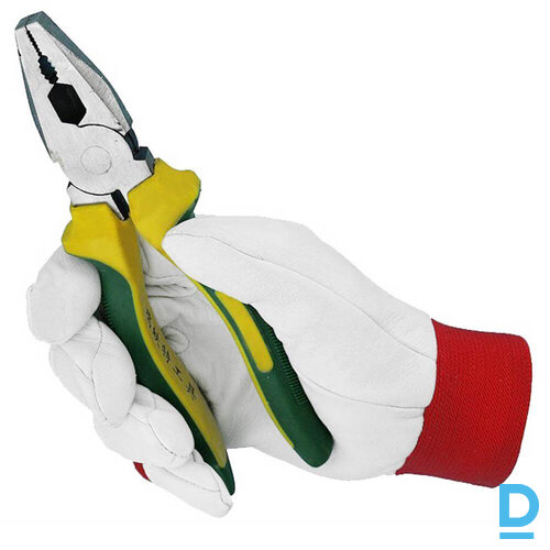 Pārdod Ādas Darba Cimdi FLEXY SG Workwear Work Gloves Velcro Red White Darba Apģērbs Aksesuārs Pārdod Ādas Darba Cimdi FLEXY SG Workwear Work Gloves Velcro Red White Darba Apģērbs Aksesuārs