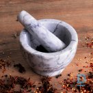 Marble pestle with stamp ø 12.5 cm