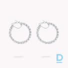 For sale Graff Round Diamond Hoop Small Earrings