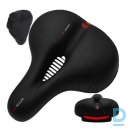 Bicycle seat with reflector black (P20987)