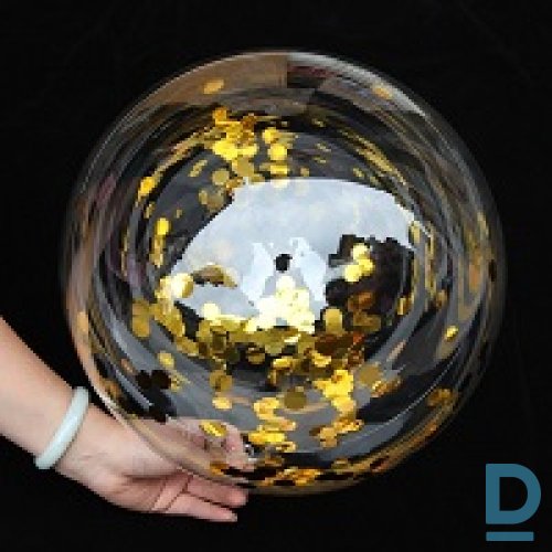 Crystal orbz balons ar konfeti