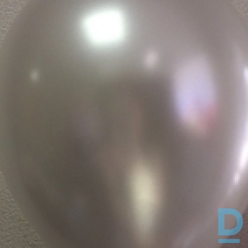 Perlamutra lateksa balons baltā krāsā 1 gb