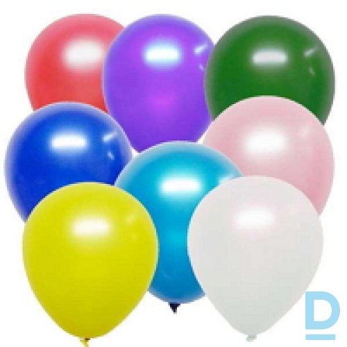 Metāliskas krāsas balons pildīts ar hēliju 