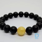 For sale BLACK AMBER bracelet with light ball