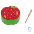 Magnetic wooden game Catch the worm apple (6529_1)