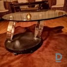 Sliding glass coffee table for sale