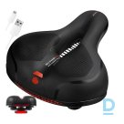 Bicycle seat with light black USB (P22219)