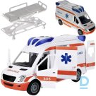 Ambulance + sound and light signals + stretcher (P22731)