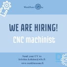 CNC Machinist Operator vacancy in Finland
