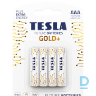 В продаже Батарейки Tesla Alkaline Gold+ AAA LR03 4 шт.