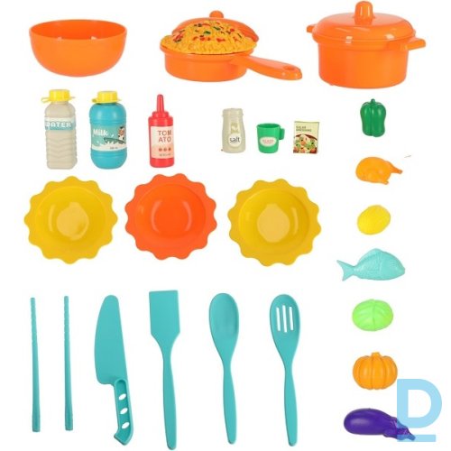 Bērnu rotaļu virtuve ar piederumiem un gaismu 44 el. 68,5 cm (4303) Bērnu rotaļu virtuve ar piederumiem un gaismu 44 el. 68,5 cm (4303)