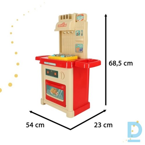 Bērnu rotaļu virtuve ar piederumiem un gaismu 44 el. 68,5 cm (4303) Bērnu rotaļu virtuve ar piederumiem un gaismu 44 el. 68,5 cm (4303)