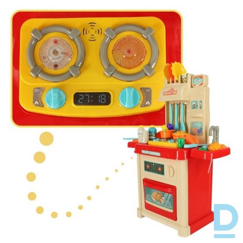 Bērnu rotaļu virtuve ar piederumiem un gaismu 44 el. 68,5 cm (4303) Bērnu rotaļu virtuve ar piederumiem un gaismu 44 el. 68,5 cm (4303)