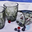 Dark gray rhombus collection water/juice glass 270 ml for sale