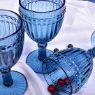 Dark blue Dorico collection glass-goblet 310 ml for sale