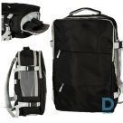 Travel backpack for airplane, waterproof, USB 45x16x28cm black (4108)