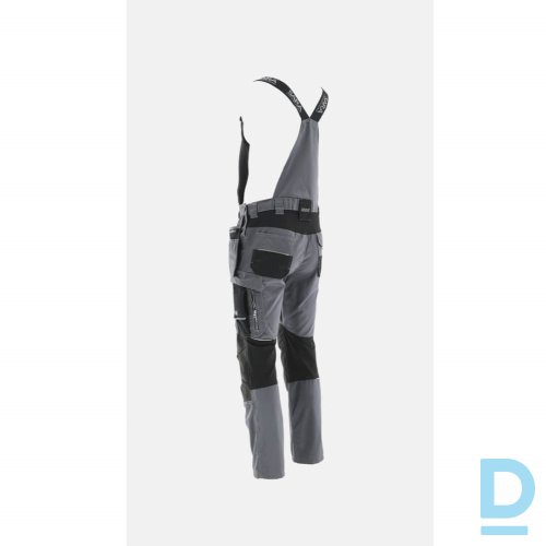 Pārdod Darba kombinezoni Darba puskombinezons ar nokarenām kabatām Monter Sara Flexi Cordura Velcro Reflective grey black ss.lv