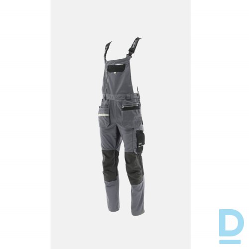 Pārdod Darba kombinezoni Darba puskombinezons ar nokarenām kabatām Monter Sara Flexi Cordura Velcro Reflective grey black ss.lv