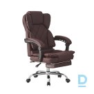 Lao office chair with footrest - gray-brown