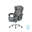 Lao office chair with footrest - gray