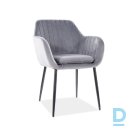 Wenus gray velvet chair