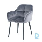 Velvet chair Sola gray