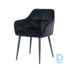 Velvet chair Sola black