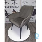 Бархатное кресло Restock Quado серый