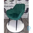 Velvet chair Restock Luxa green with armrests