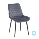 Velvet chair Restock Lugano gray