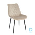 Velvet chair Restock Lugano beige