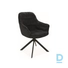 Velvet chair Astoria black swivel