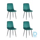 Velvet chairs Restock Orta green set of 4 pieces.