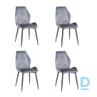 Velvet chairs Restock Garda gray set 4 pcs.